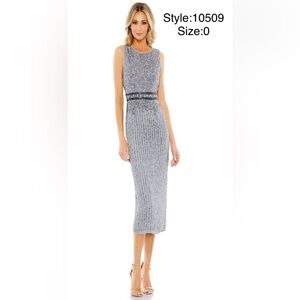 High neck midi dress